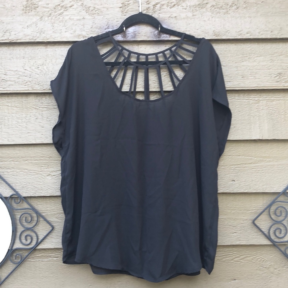 Torrid black top with cutouts